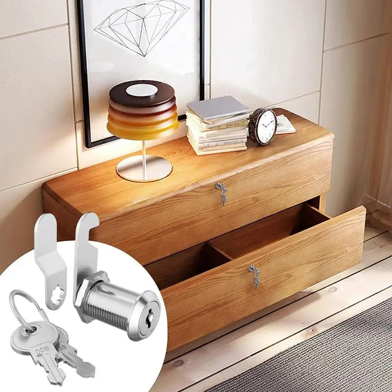 RV Lock 17/19/31mm Lock Set With 2 Keys Door Barrel Drawer Cabinet Mail Box Locker Lock Door Barrel Drawer Locker Cupboard Good Vibrations