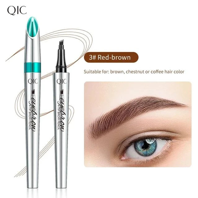 4D Microblading Eyebrow Pen 4 Forks Tip Eyebrow Tattoo Pencil Long Lasting Fine Sketch Liquid Eye Brow Make Up Good Vibrations