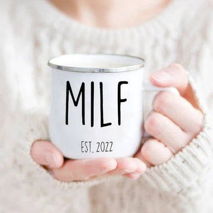 Mothers Day Gift for mom Mommy Birthday Gifts Best Mom Ever Mug Mommy Coffee Mugs Mother drink cup tea enamel cups Good Vibrations Adult Super Store
