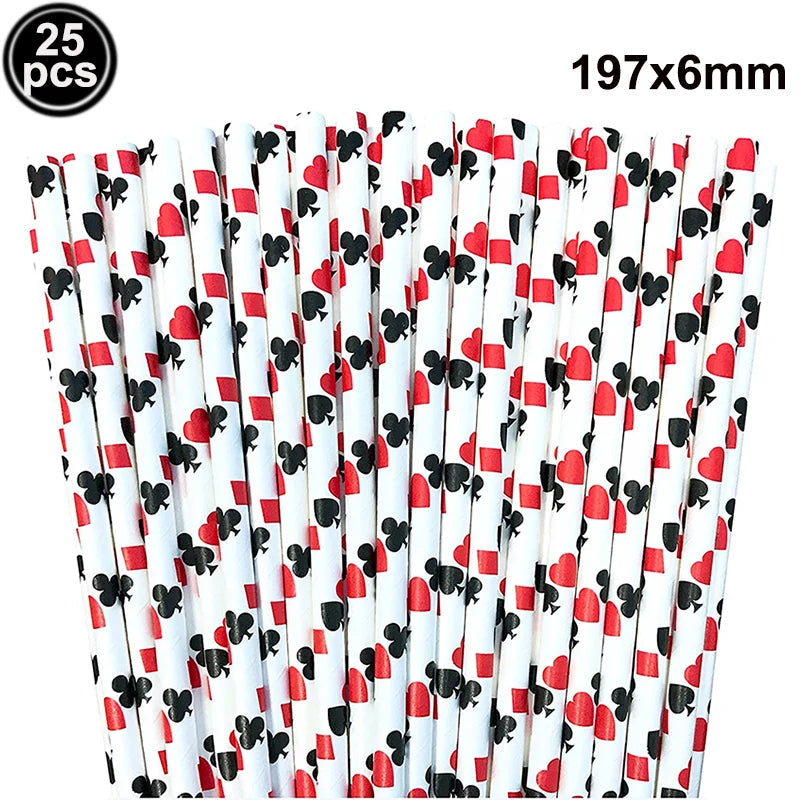 Casino Birthday Party Supplies for Adults Casino Party Decors Poker Paper Plates Cups Napkins Casino Night Vegas Supplies Favors Good Vibrations