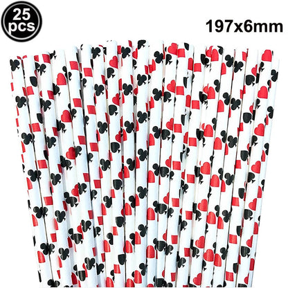 Casino Birthday Party Supplies for Adults Casino Party Decors Poker Paper Plates Cups Napkins Casino Night Vegas Supplies Favors Good Vibrations