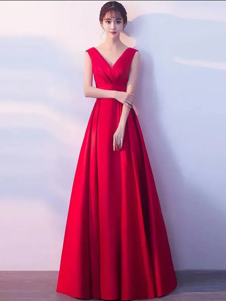 Toast Bridesmaid Evening Dresses Women's 2025 New Fashion Slim Annual Meeting Host Long Dress Female Birthday Party Banquet Dres Good Vibrations