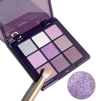Purple charm dream girl nine-color eye shadow plate smoke purple low saturated pearl matte purple spicy multi-color eye shadow Good Vibrations