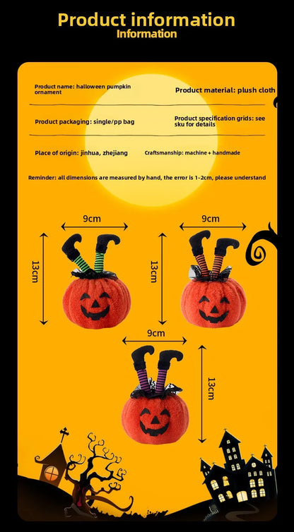 Halloween decorations creative witch feet pumpkin doll ornament ghost party atmosphere ornament home accessories Good Vibrations