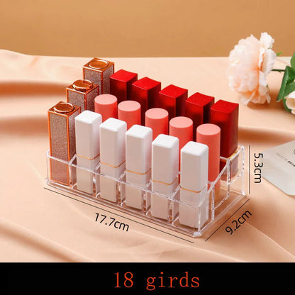 Transparent lipstick Cosmetic Makeup Acrylic Makeup Brush Tool Storage Box Case Make-up Brush Holder Table Organizer Makeup Tool Good Vibrations