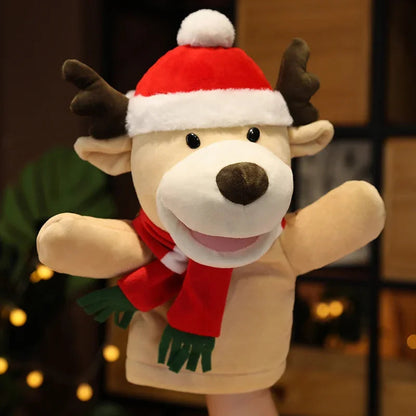 Stuffed Plush Animals Toys Hand Finger Puppet Kawaii Dolls Educational Baby Toys Learning & Education Monkey Tiger Children Gift Good Vibrations