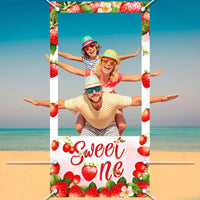 Strawberry Photo Booth Photo Frame Props Suitable For Birthday Party Photography Children's Birthday Party Decoration Good Vibrations
