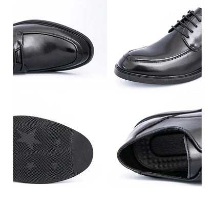 Men's Formal Dress Shoes Elegant Casual Business Luxury Italian Leather Skin Male Social Shoes Original