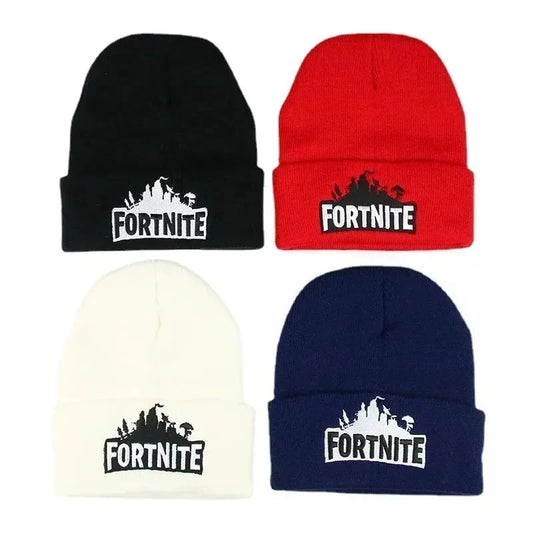 Fortnite Hats Knitted Solid Cute Anime Hat Lady Autumn Female Caps Warmer Bonnet Men Casual Cap Good Vibrations