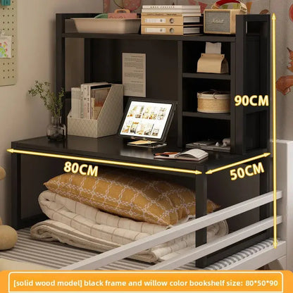 Bed computer desk bookshelf bedside table Good Vibrations