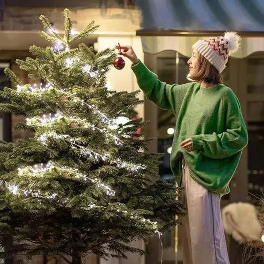 Christmas decorations 2024 String Light Xmas Tree Hanging Ornament Christmas supplies For DIY Wreath Home Weeding Indoor Outdoor Good Vibrations