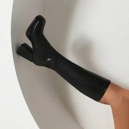 Boots Winter Shoes For Women Round Toe Luxury Designer Clogs Platform Sexy Thigh High Heels High Sexy Stiletto Low 2025 Fashion Good Vibrations