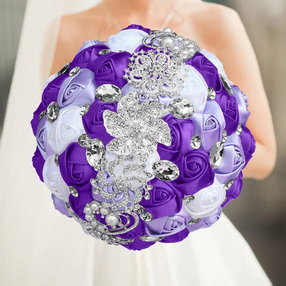 Green Crystal Wedding Bouquet Red Brooch bouquet wedding Wedding flowers Bridal Bouquets Good Vibrations