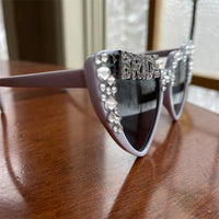 rhinestone Bride to be Sunglasses beach disco wedding Bachelorette hen Party Bridal Shower decoration honeymoon Future Mrs gift Good Vibrations