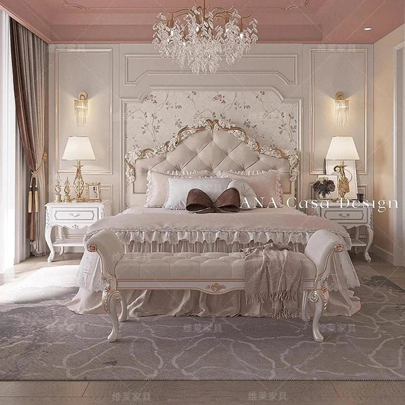 Clear Decoration Bed Lounge Unique Creative Designer Modern Luxury Nordic Bed Save Space Girls Letto Matrimoniale Home Products Good Vibrations