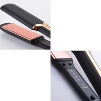 Professional ladies hair straightener portable small electric splint straight styling tool hair straightener and curler 2 in 1 Good Vibrations