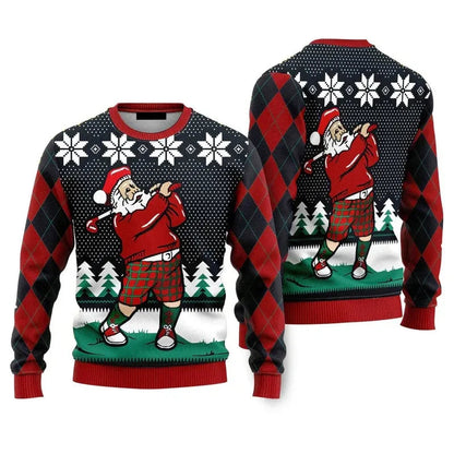 Fashion Santa Claus Beer Ugly Christmas Sweater For Men Clothing 2026 New Year Hoodie Streetwear Holiday Party Sweatshirts Good Vibrations