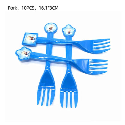 Baby Boy Party Decoration Banner Tableware Supplies Paper Boy DIY Cake Topper Birthday Foil Balloons Kit Accessory Gift Bags Good Vibrations