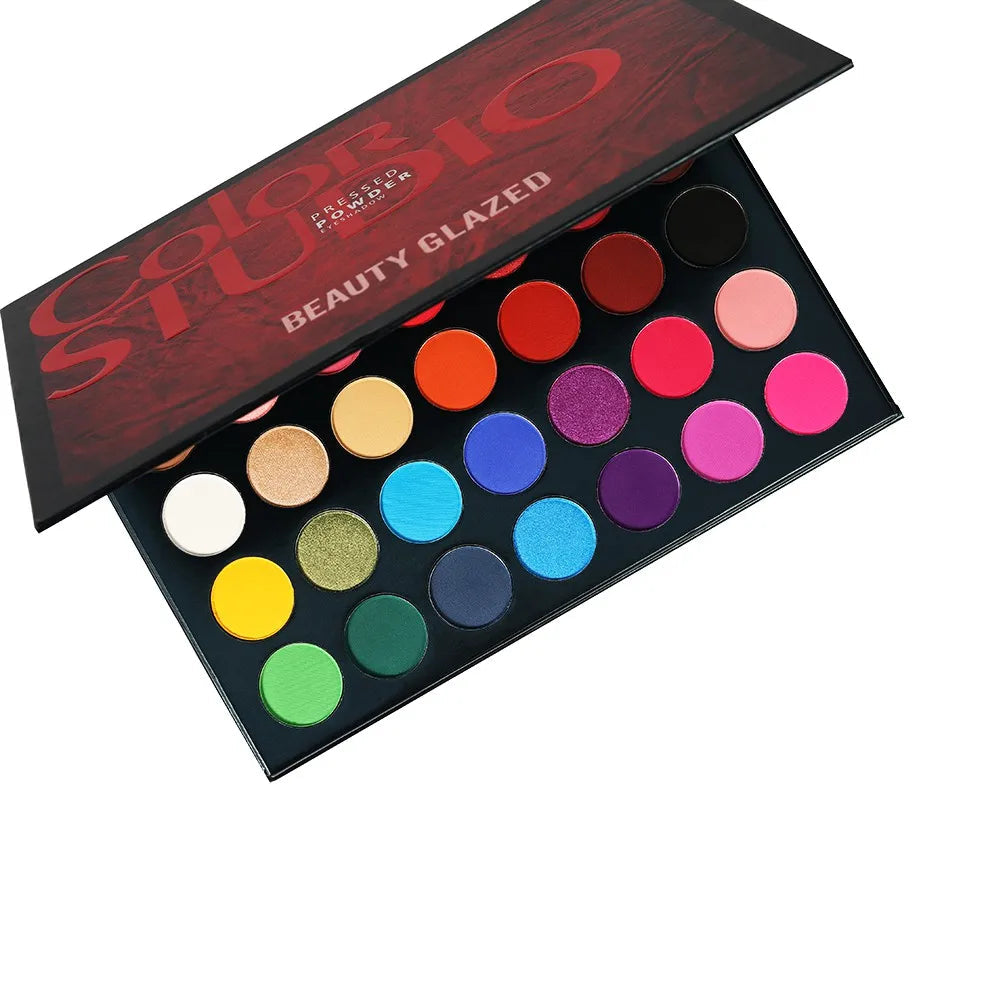 BEAUTY GLAZED Palette Eyeshadow 35 Colors Matte / Shimmer Natural Smokey  Glitter Eyeshadow  Make Up Good Vibrations