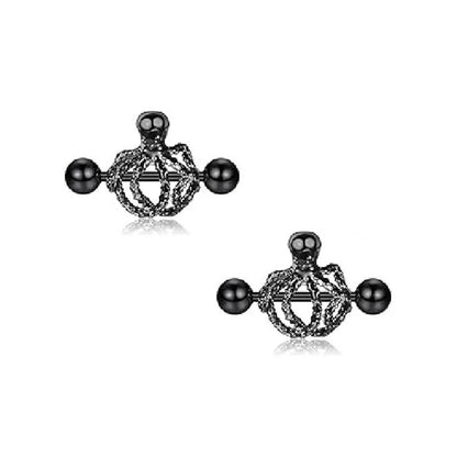 Punk rock sexy black rose nipple ring, body puncture nipple jewelry, women's sexy accessory gift Good Vibrations