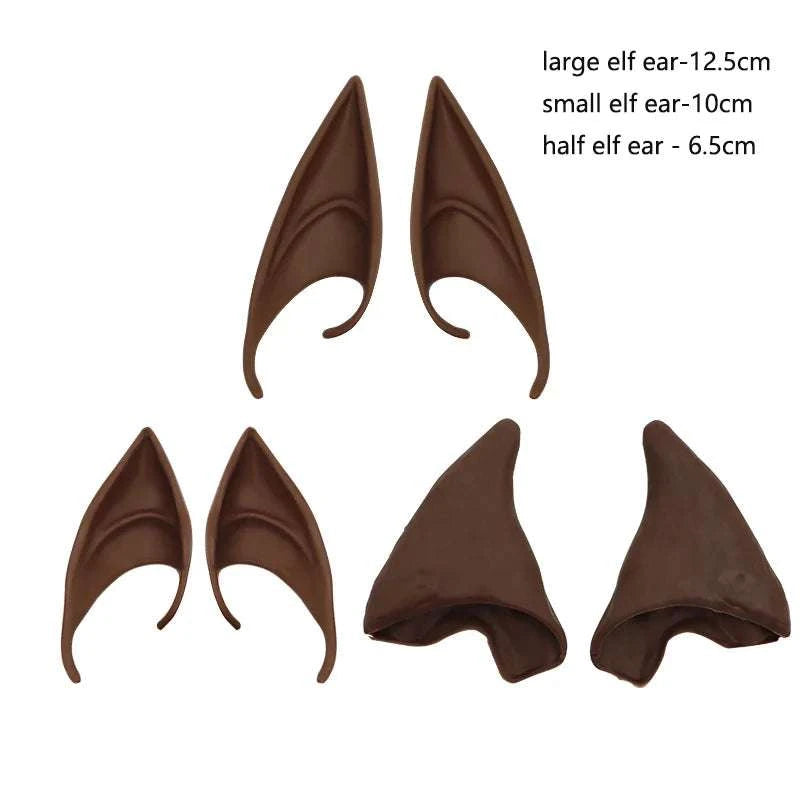 Cosplay Fairy Pixie Elf Ears Soft Vampire Ear Prop Angel Anime Party Dress Up Costume Accessories for Halloween Christmas GOOD Vibrations