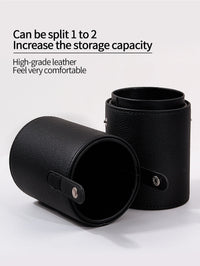 Makeup Brush Holder PU Leather Travel Empty Cosmetic Brushes Pen Bucket Makeup Artist Bag Brushes Organizer Make Up Tools Good Vibrations