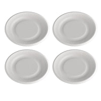 50 Pcs/lot Disposable Plastic Plates for Weddings Hard Dishes Parties Paper Wooden Cake Pan Tableware Good Vibrations
