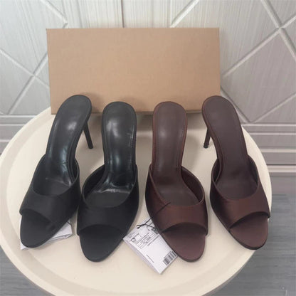 Sexy High Heels Open Toe Women's Slippers Street Style Banquet Striptease Shoes Fashion Slide Zapatos De Mujer Good Vibrations