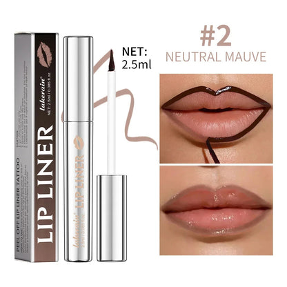 Lakerain Pointed Tear-off Lip Liner Outlines Exquisite Lip Makeup Long-lasting Peel-off Matte Easy-to-color Lip Liner Good Vibrations