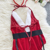 Women'S Christmas Sexy sets Bunny Red Bodysuit Lingerie And Hat Underwear Women Sexy Lingerie Set lingerie sexy de femmes Good Vibrations