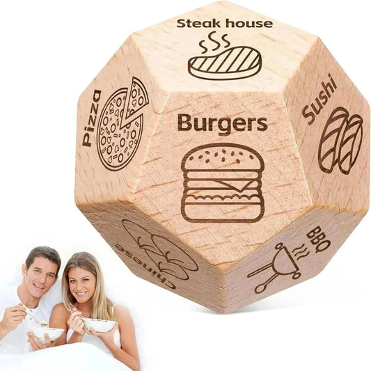 Dice for Her Him Couples Gift Ideas Food Decision Dice Games Christmas Birthday Valentines Day Gifts for Wife Husband Good Vibrations