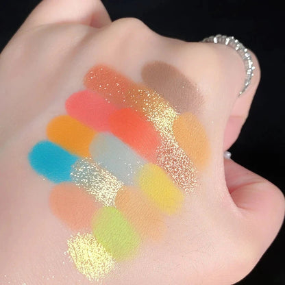 Pearlescent Eyeshadow Palette Matte Shimmer Eye Shadow Delicate Easy To Clear Lasting 16 Colors Women Beauty Eye Makeup Cosmetic Good Vibrations