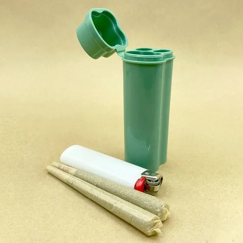 One-piece Flip-top Cigarette Case Kit with Two Holes and Lighter Storage Portable Storage Carrying Around Smoking Accessories Good Vibrations Adult Super Store