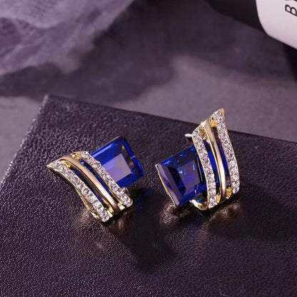 Zircon Crystal Rhombus Wings Earrings for Women Birthday Gifts Jewelry Good Vibrations