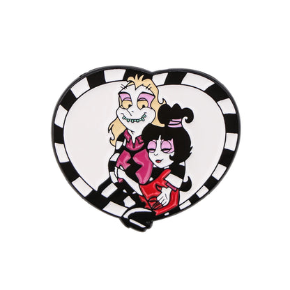 Halloween Accessories Horror Series Enamel Pin Men Women Lapel Pins for Backpack Iron Badges Brooch for Clothes Holiday Gifts Good Vibrations