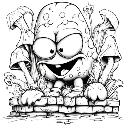 Joint Graffiti Colouring Book Adult Picture Book Good Vibrations