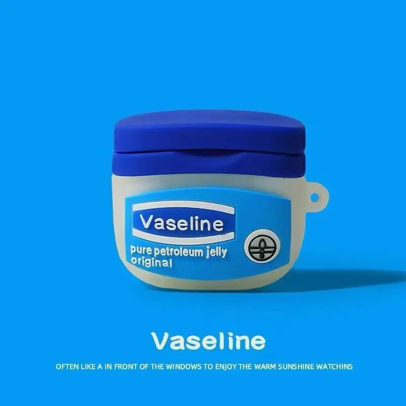 For AirPods 4 3 2 1 Pro Pro2 Earphone Case 3D Creative vaseline Case Silicone Protective Headphone Box With Pendant Cover Good Vibrations