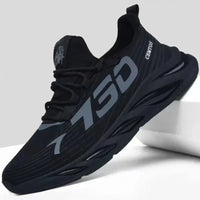 Summer men's casual versatile shoes, fashionable sports shoes, breathable running shoes, outdoor walking training tennis shoes Good Vibrations