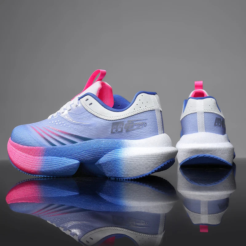 Running Shoes for Men Carbon Plate Professional Racing Marathon Training Running Sneakers Shock Absorption Sport Shoes for Women Good Vibrations