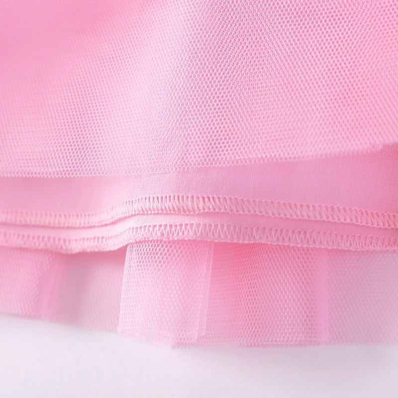Little maven Summer Dress Kids Clothes Baby Girls 2026 New Cartoon Unicorn Princess Children's Clothing Mesh Dresses 2-7 Years Good Vibrations