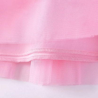 Little maven Summer Dress Kids Clothes Baby Girls 2026 New Cartoon Unicorn Princess Children's Clothing Mesh Dresses 2-7 Years Good Vibrations