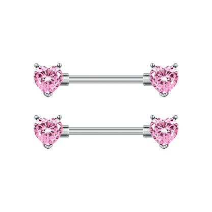 A Pair Cute Heart Dangled Nipple Piercings Barbell for Women Pink Color Moon Butterfly Shaped Sexy Nipple Rings Shield Bar Sets Good Vibrations Adult Super Store