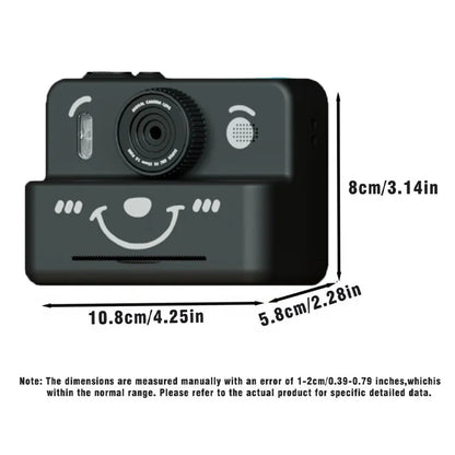 kids instant camera with 3 rolls thermal paper photo&video&games 1080p HD screen 1500mAh lithium battery  gift for boys&girls Good Vibrations Adult Super Store