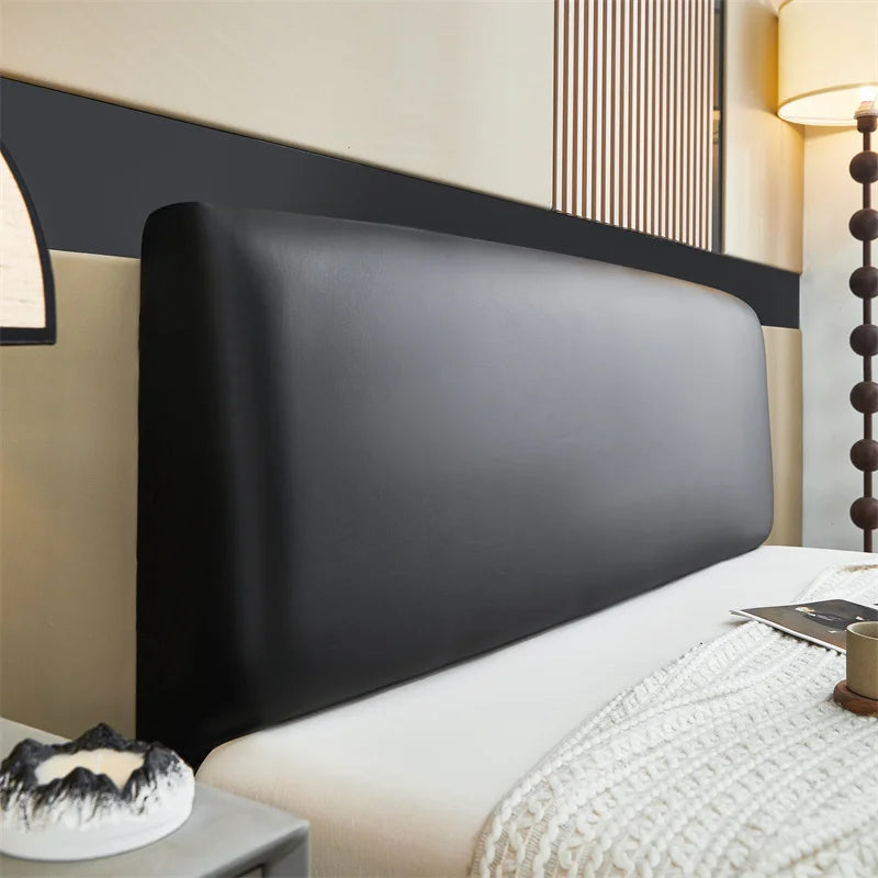 Pu Leather Bed Headboard Cover Technology Cloth Waterproof Bed Head Cover All-inclusive Bedside Protector Slipcovers Bedroom Good Vibrations
