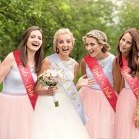 Bride Tribe Bridesmaids Sashes Set for Bridal Shower Decorations Wedding Favors Bachelorette Party Supplies Bride to be Gift Good Vibrations