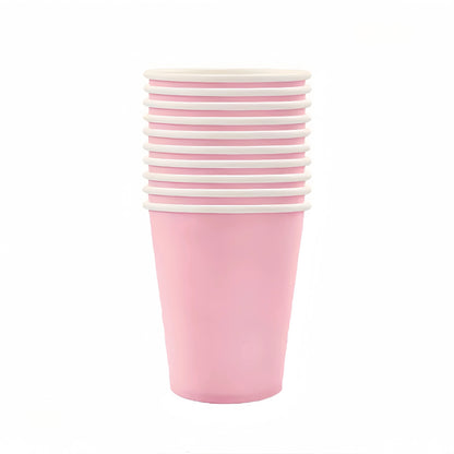 Light Pink Party Supplies Dinnerware Set Include Plates and Cups Tablecloth for Baby Shower Wedding Birthday Valentine's Day Good Vibrations