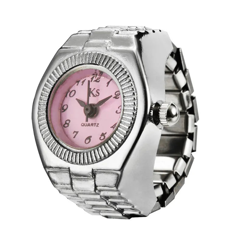 Fashion Rings Finger Watches for Women Men 2025 Fashion Party Quartz Watches Unisex Couple Rings Jewelry Gifts Good Vibrations