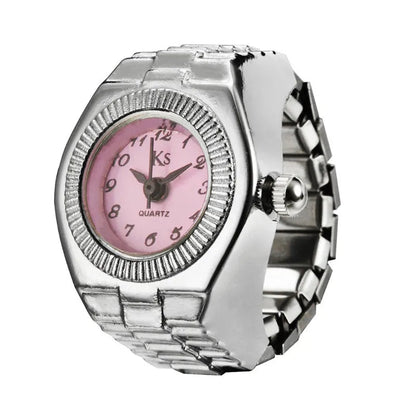 Fashion Rings Finger Watches for Women Men 2025 Fashion Party Quartz Watches Unisex Couple Rings Jewelry Gifts Good Vibrations