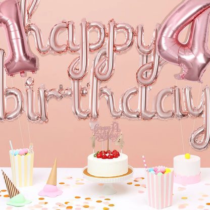 14 Year Old Girl Birthday Decorations Party Supplies Celebration Festive Holiday Nament Crown Sash Pearl Pin Balloon Garland Good Vibrations