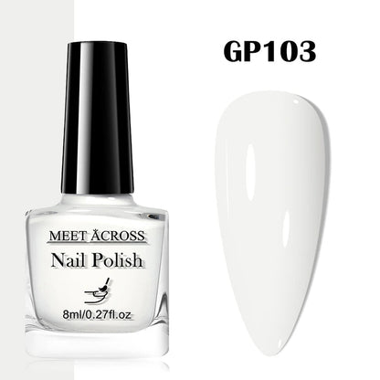48 Colors Nail Polish Quick Dry No-bake Lasting Water-based Tearable Manicure Not Easy To Fade Semi-permanent Varnish Nail Art Good Vibrations